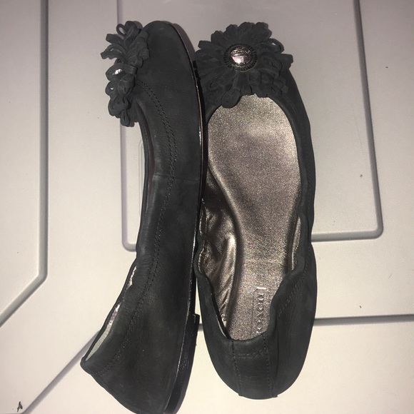 Coach Black Suede Flats - Picture 6 of 13